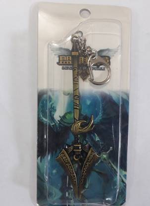 TECHGEAR Key Chain Key Rings for PUBG Mobile Game Playerunknown Battlegrounds Warrior Weapon Model Toys Trishul Key Chain