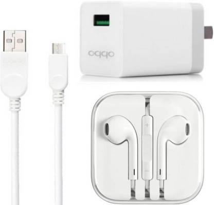 FYN Store Wall Charger Accessory Combo for oppo mobile phone charger, oppo f1 s, oppo f3, oppo f5, oppo A37Buy With Best Seller Garg Associates(White)