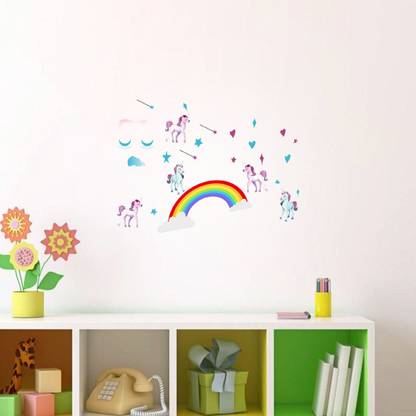 SEHAZ ARTWORKS 55 cm MN-STAR-UNICORN Self Adhesive Sticker
