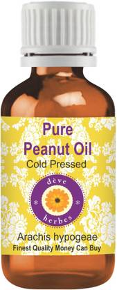 deve herbes Pure Peanut Oil (Arachis hypogeae) 100% Natural Therapeutic Grade Cold Pressed