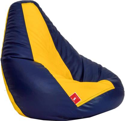 ComfyBean XL Diagio Indigo Teardrop Bean Bag  With Bean Filling
