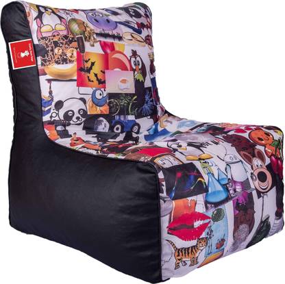 ComfyBean XXL Billy Joe Digitally Printed Cartoon Characters Bean Bag Chair  With Bean Filling