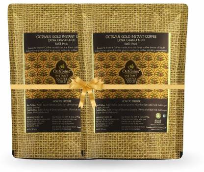 Octavius Gold Coffee Refill Pouch ( Pack of 2 ) Instant Coffee
