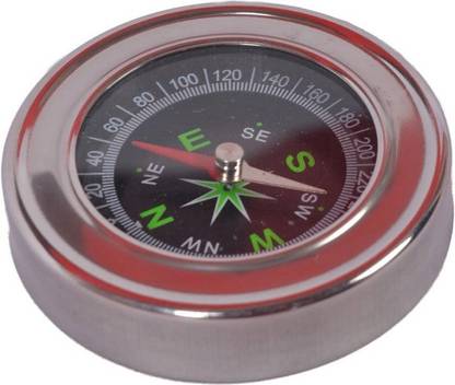 Parshv Imported Magnetic Compass 6cm Dia. with Magnifying Glass of 7.5cm Dia. Compass