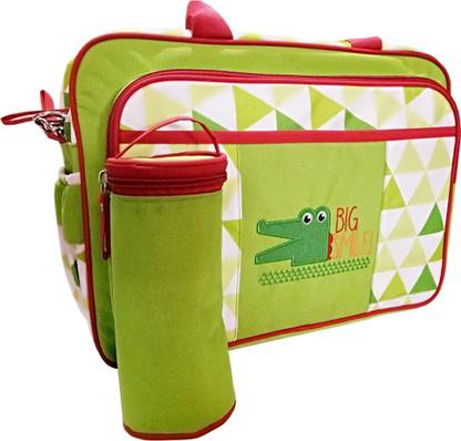 FISHER-PRICE D Cut Baby Diaper Bag with Changing Mat, Green Diaper Bag