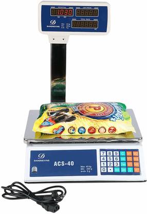 SELVES Electronic computing price scale ACS-40 With Max capacity 40 kg Weighing Scale