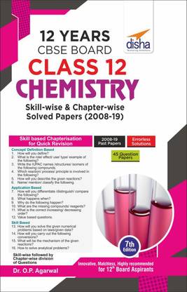12 Years Cbse Board Class 12 Chemistry Skill-Wise & Chapter-Wise Solved Papers (2008 - 19)