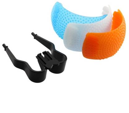 BOOSTY 3 Color Pop Up Hot-Shoe Flash Diffuser Set for DSLR Cameras FLASH Diffuser