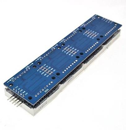 INVENTO MAX7219 4 in 1 dot matrix LED control LED display module + 2.2cm DuPont line 5P Power Supply Electronic Hobby Kit