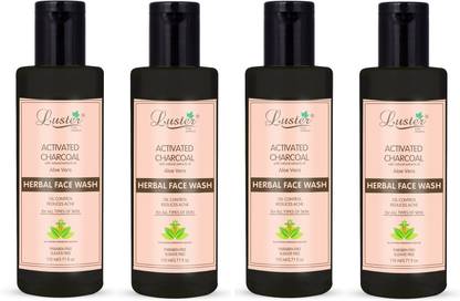 Luster Activated Charcoal (AloeVera) Herbal Face Wash