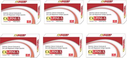 CALPINE X Calcitriol , Zinc & Calcium Carbonate 500 mg - 60 Softgel Capsule
