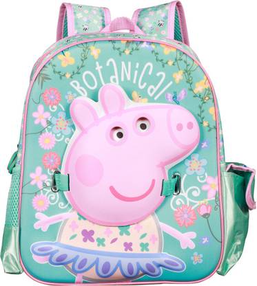 Peppa Pig Pre-School Botanical EVA 3D Mask 36cm Nursery (LKG/UKG/1st std) School Bag