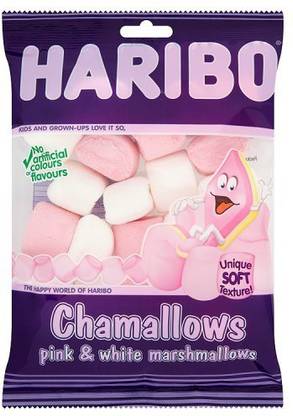 Haribo Chamallows Pink And White Regular Marshmallow