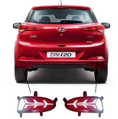 प्रतेक Led Brake Light for Bumper Drl for I20 Elite 2018(with Reverse Light Function) कार रिफ्लेक्टर लाइट