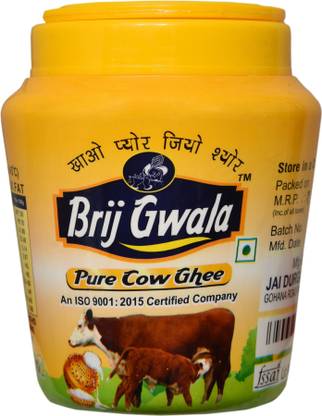 brij gwala Ramjan special Pure Cow Ghee for Better Digestion and Immunity Ghee Mason Jar
