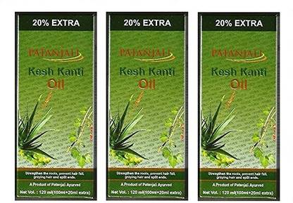 PATANJALI Kanti Hair Oil - 120 ml - (Pack of 3) Hair Oil