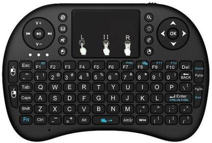 Teconica Mini Wireless Keyboard with Touch Pad with Smart Function for Smart Tv, Android Tv Box, Raspberry-Pi, Android & iOS Devices Bluetooth Handheld Multi-device Keyboard
