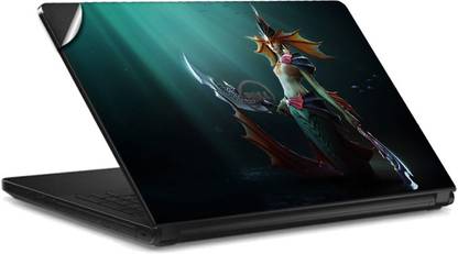 GADGETSWRAP GWSI-9838 Printed Top Only Dota 2 Naga Siren Vinyl Laptop Skin Compatible for 14 inch