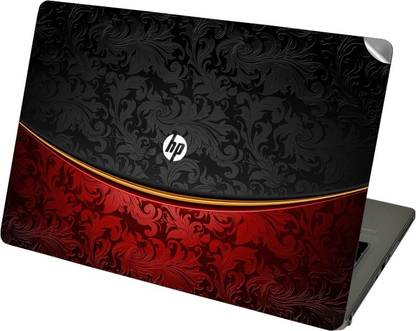 GADGETSWRAP GWSI-5499 Printed Top Only Black Red Abstract 2 Vinyl Laptop Skin Compatible for 14 inch
