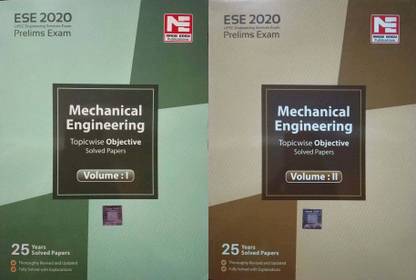 Ese Prelims Exam 2020 Mechanical Engineering Topicwise Objective Soled Papers Volume 1 And 2 Combo Set Of Two Book