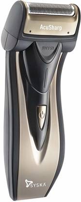 Syska SHR626 Acu Sharp Reciprocating shaving machine (Black)  Shaver For Men