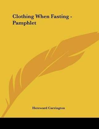 Clothing When Fasting - Pamphlet