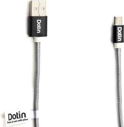 DOTIN Micro USB Cable 3 A 1 m MICRODN-Y1 Safe & Fast Charging Data Cable 1 MTR