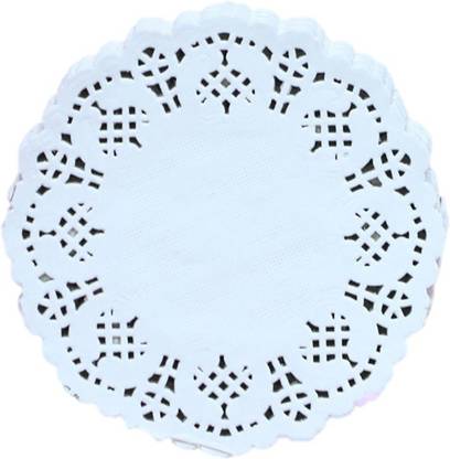 BashNSplash White Lace Paper doilies 3.5"