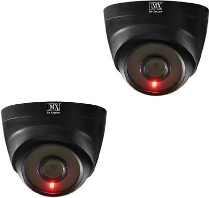 MX 2Pcs Infrared Sensor Black Dome Wireless Security Camera With Red Led MADE IN INDIA Security Camera