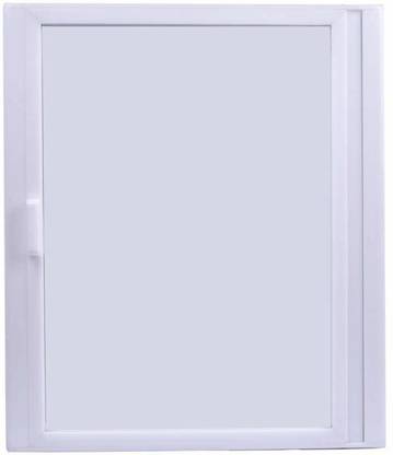 IMPULSE Platinum Bathroom Corner Cabinet with Mirror Door/Corner Bathroom Cabinet for Storage/Bathroom Accessories (109-White) Acrylic Wall Shelf