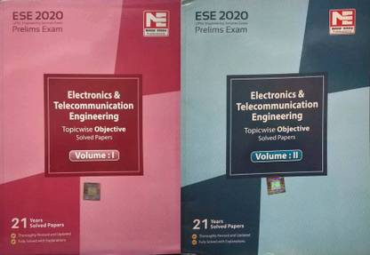Ese Prelims Exam 2020 Electronics & Telecommunication Engineering Topicwise Objective Soled Papers Volume 1 And 2 Combo Set Of Two Book