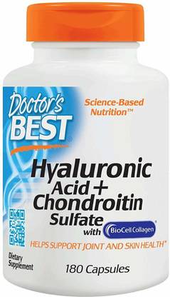 Doctor's Best Best Hyaluronic Acid With Chondroitin Sulfate 180 Veggie Caps
