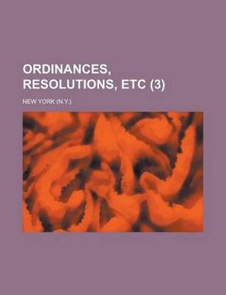 Ordinances, Resolutions, Etc (3)