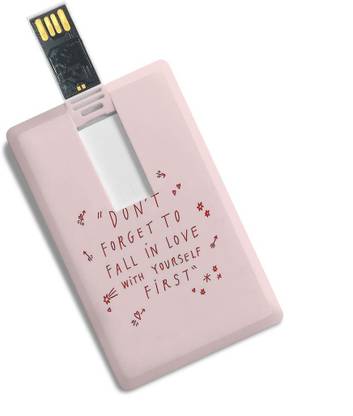 100yellow yourself First Printed 16GB Fancy Pendrive 16 GB Pen Drive Compatible with Desktop Computer USB 2.0 Plastic Case
