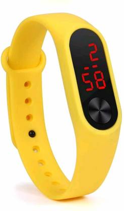 Kriya New Yellow LED Band Smart Watch Band