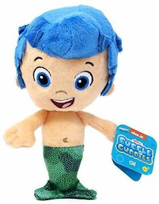 Nick Jr Bubble Guppies Plush Bubble GIL Sparkly Stuffed Bean Figure  - 3.4 inch