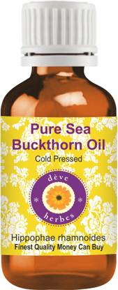 deve herbes Pure Sea Buckthorn Oil 15ml (Hippophae Rhamnoides) 100% Natural Cold Pressed