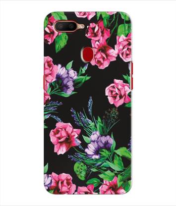 Inktree Back Cover for Oppo A5s - Flower Pattern Design