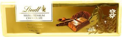 LINDT Swiss Premium Dark Chocolate Bar 300g Bars