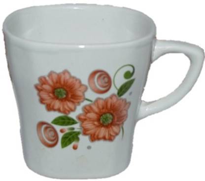 Somny Chinaware Pack of 6 Ceramic Double Flower