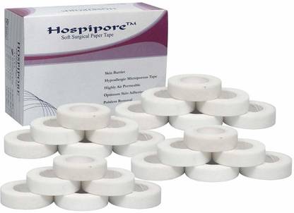 Hospipore Surgical Paper tape 1/2"*9MTR 24 Rolls First Aid Tape