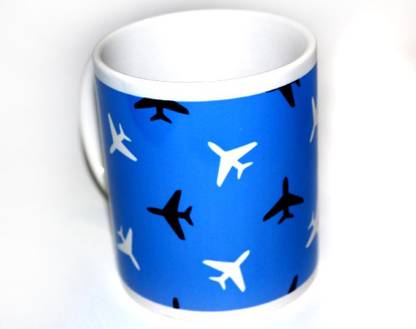 pilot18 Pilot Blue aircraft premium aviation theme mug Porcelain Coffee Mug