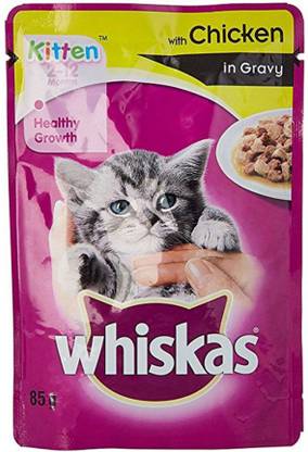 Whiskas kitten chicken in gravy 85 g (pack of 5) 425g Chicken 0.425 kg (5x0.08 kg) Wet New Born, Young Cat Food