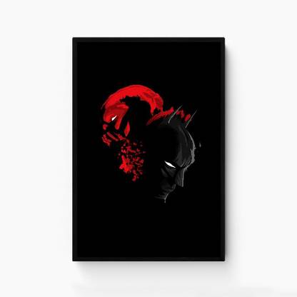 A pic of mask Scary Clown who create a moment of horror time. Paper Print