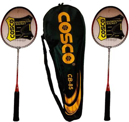 COSCO CB-85 (Pair) Orange Strung Badminton Racquet