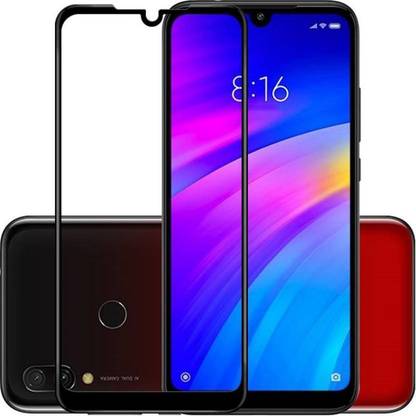 NKCASE Edge To Edge Tempered Glass for Redmi 7