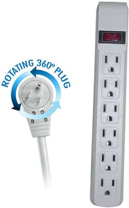 eDragon USB Surge Protector 8  Socket Extension Boards