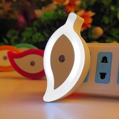 WORA Night Lamps Leaf Shape Nature Love Kids Room Light Sensor LED Night Lamp