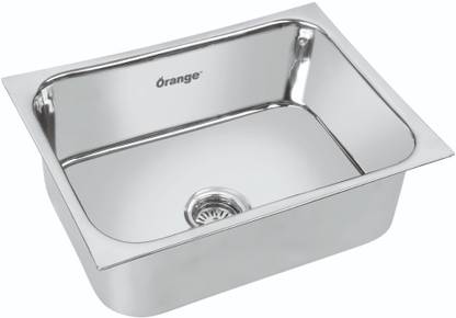 ORANGE Kitchen Sink 24x18x9 Inch Vessel Sink