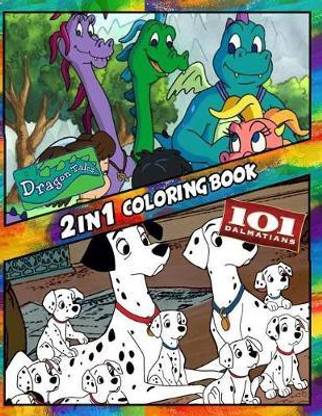 2 in 1 Coloring Book 101 Dalmatians and Dragon Tales